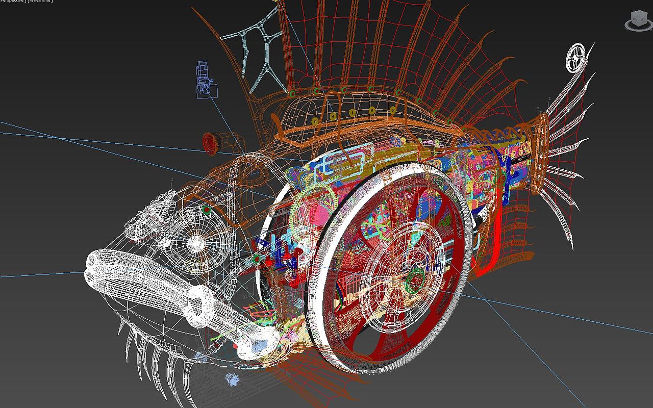朋克一条鱼（图ZNTk5MDk0NjQ=） - 机械/交通 - 站酷设计师omni1976原创素材 - 站酷ZCOOL