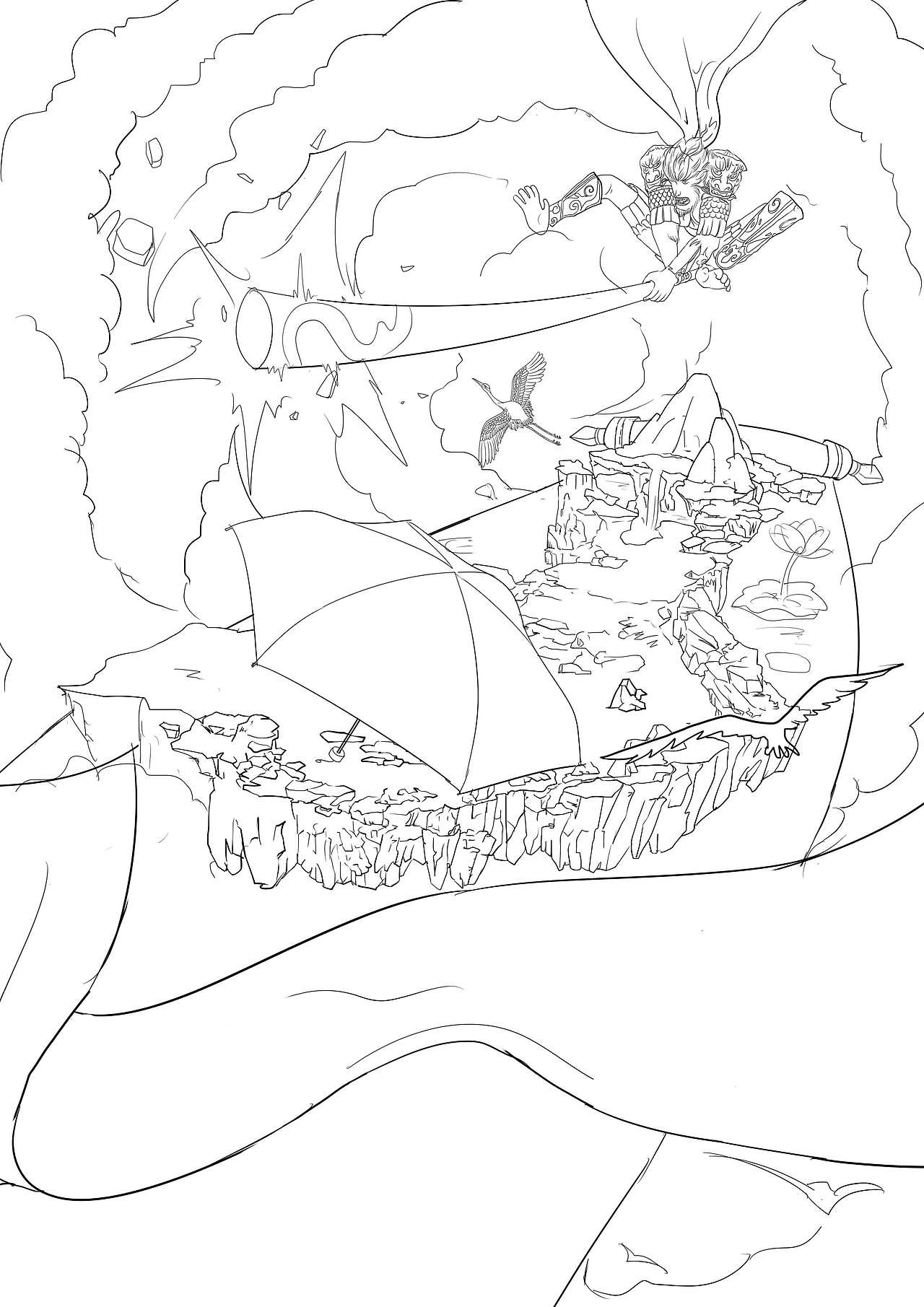 天堂伞微信推文插（图ZMjUzMjU2OTYw） - 商业插画 - 站酷设计师Art陈小仙女原创素材 - 站酷ZCOOL