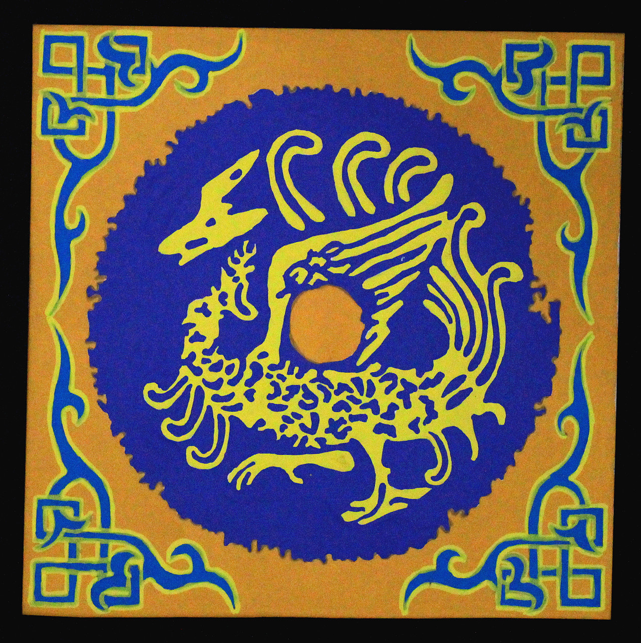 中国传统元素瓦当色相练习