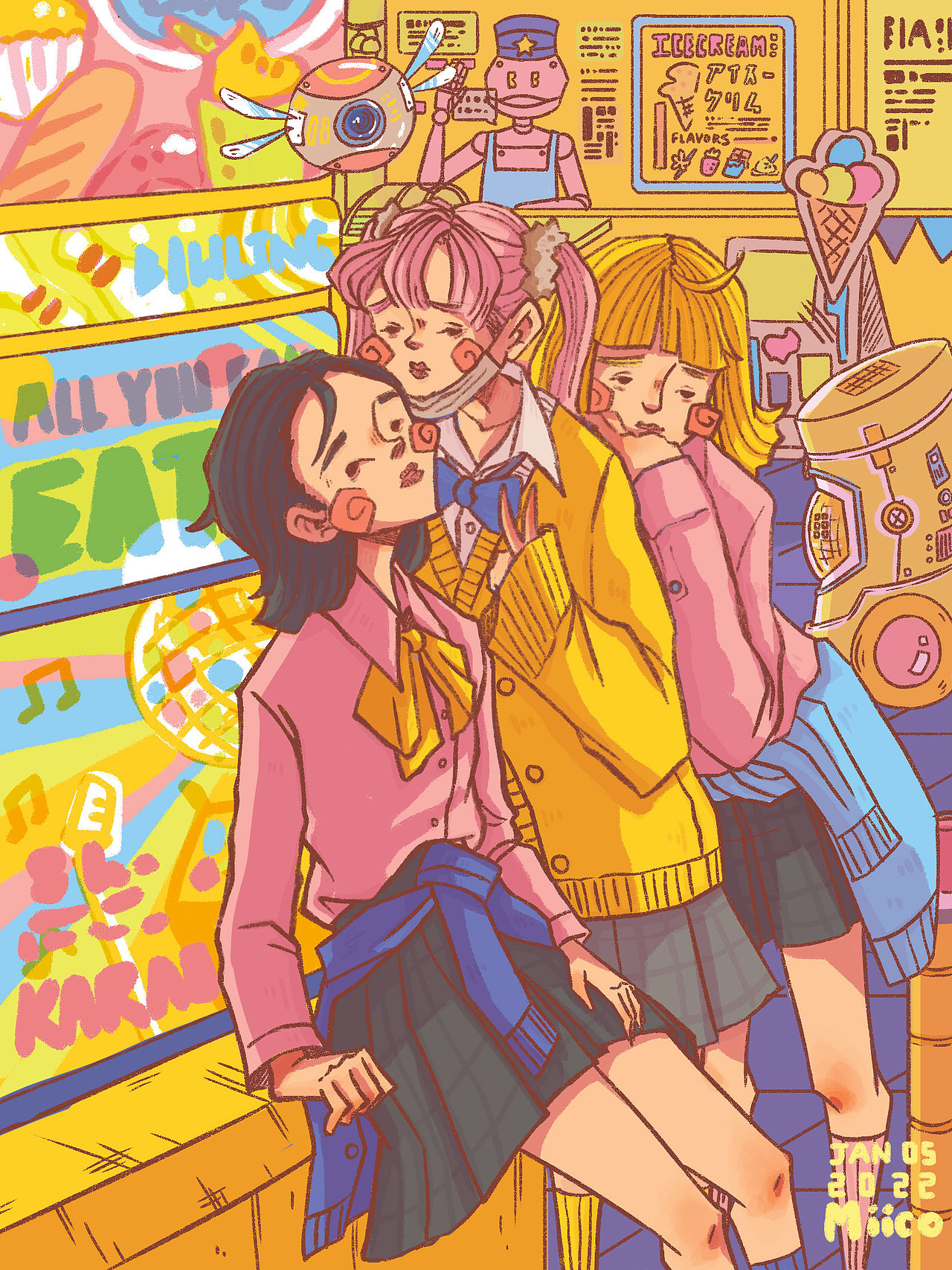 厌世系列1＆2｜米可（图ZMjg2MTg3MDAw） - 艺术插画 - 站酷设计师米可Miico原创素材 - 站酷ZCOOL