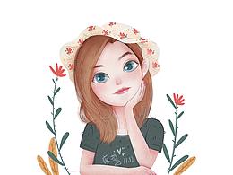 插畫頭像設計