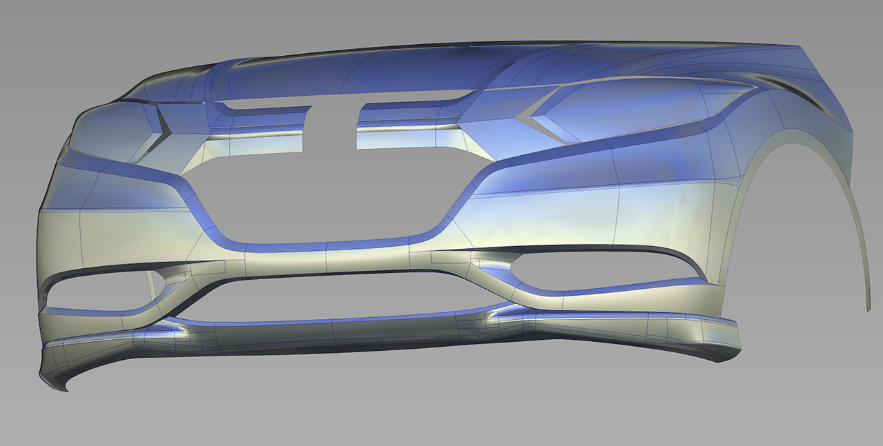 nurbs建模用alias逆向本田vezel车头