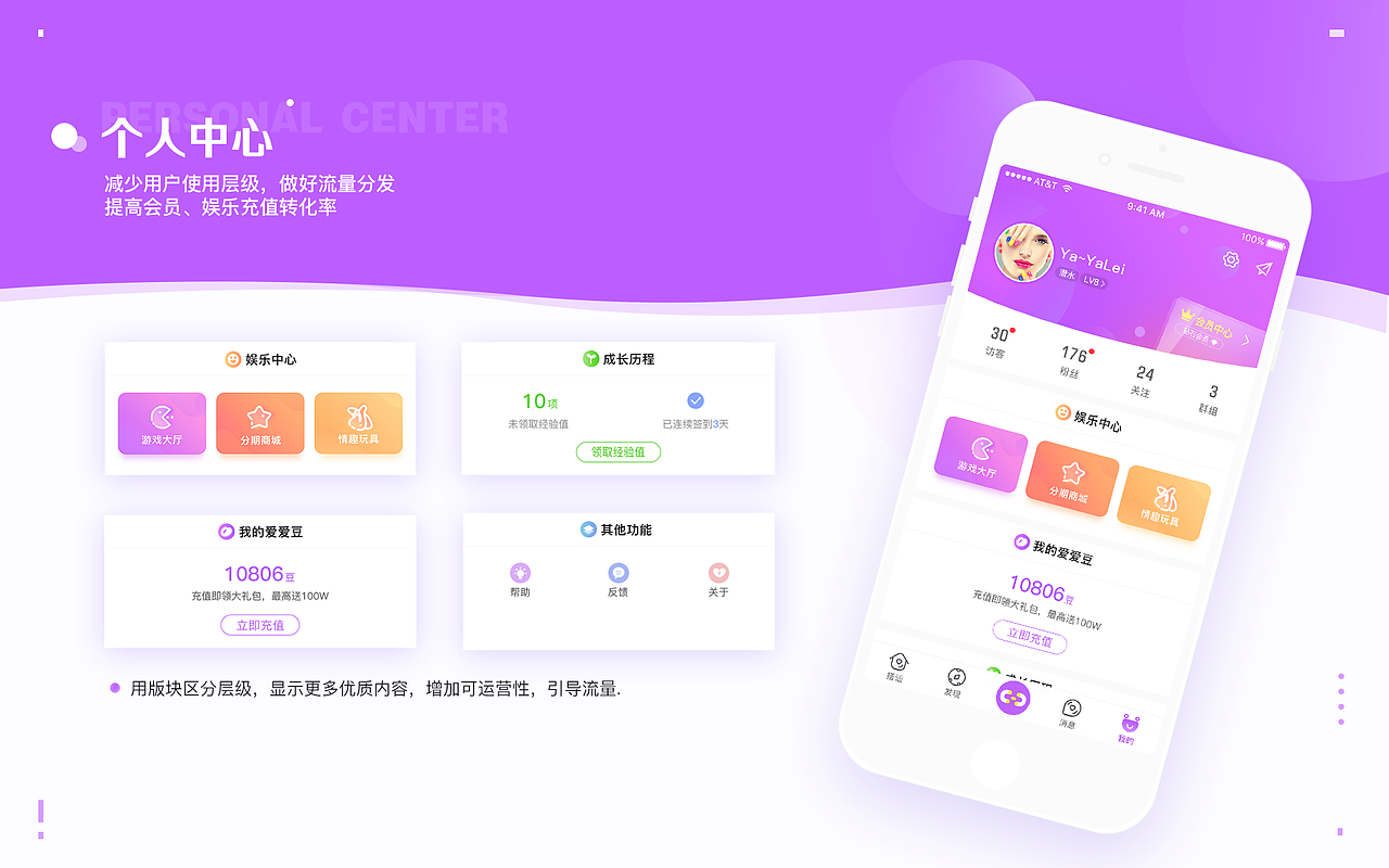 泛娱乐情趣社交-小爱爱（图ZMTI4ODg4MjQ0） - APP界面 - 站酷设计师一二零七原创素材 - 站酷ZCOOL