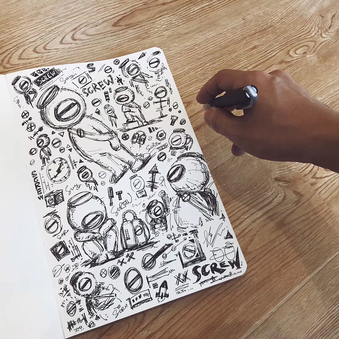 SCREW涂鴉手繪稿（圖ZMTY3MzIxMzA0） - 創(chuàng)作習(xí)作 - 站酷設(shè)計(jì)師SCREW6原創(chuàng)素材 - 站酷ZCOOL
