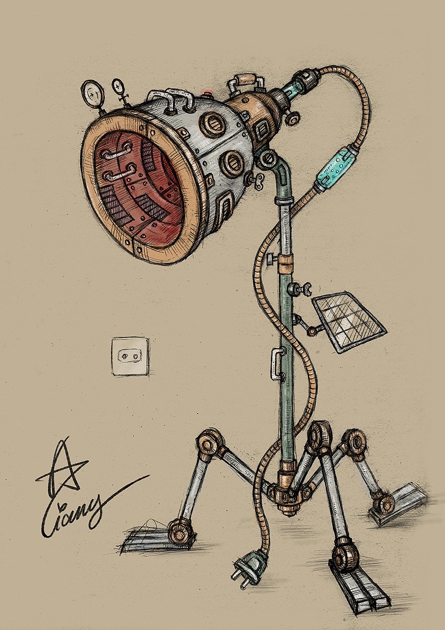 蒸汽朋克系列|插画|创作习作|阿亮不亮_原创作品-站酷zcool