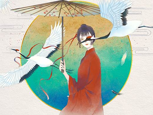 古风薄涂插画（个人主页-ZNDg2MjUwNzY=） - 创作习作 - 站酷设计师病态自觉原创素材 - 站酷ZCOOL