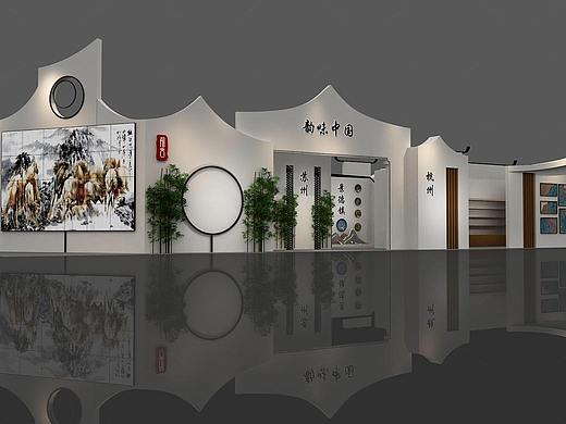 ZK-杭州苏州韵味中国简洁风格展会三维设计