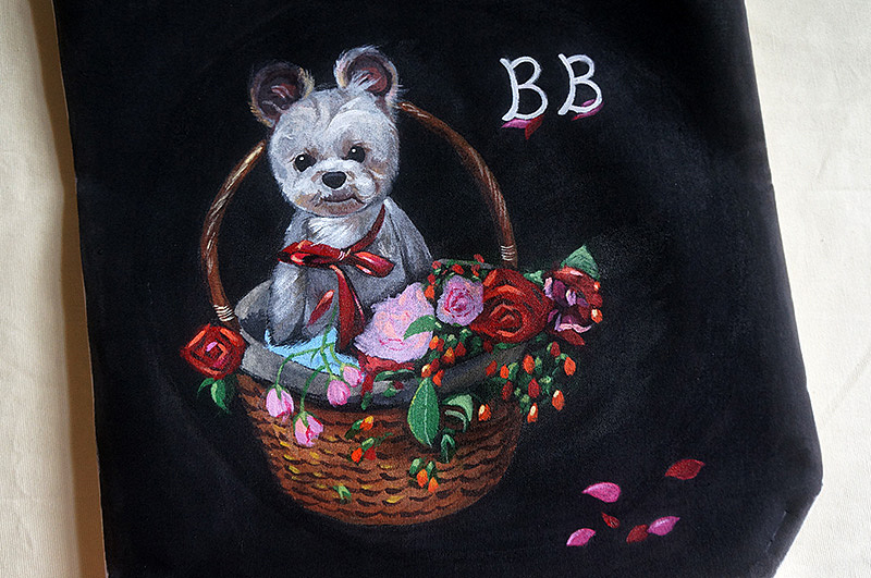 原创手绘帆布包—萌逗比小狗BB（私人定制）（图ZNTcxODY2Mjg=） - 其他手工艺 - 站酷设计师果子design原创素材 - 站酷ZCOOL