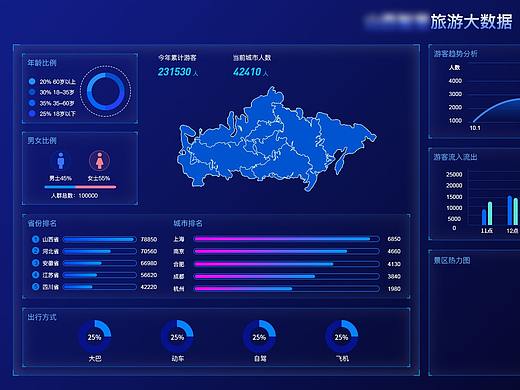 大屏数据可视化