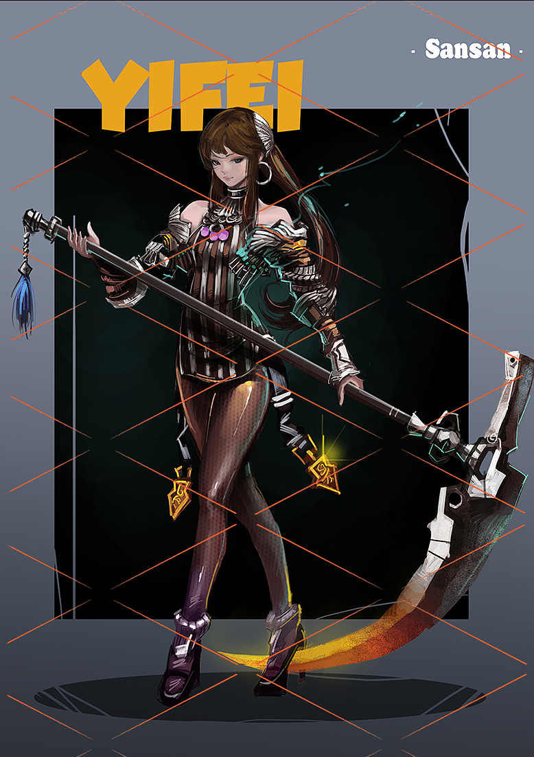 洛奇英雄传 同人宣传图06 伊菲|插画|游戏原画|一sansan - 原创作品