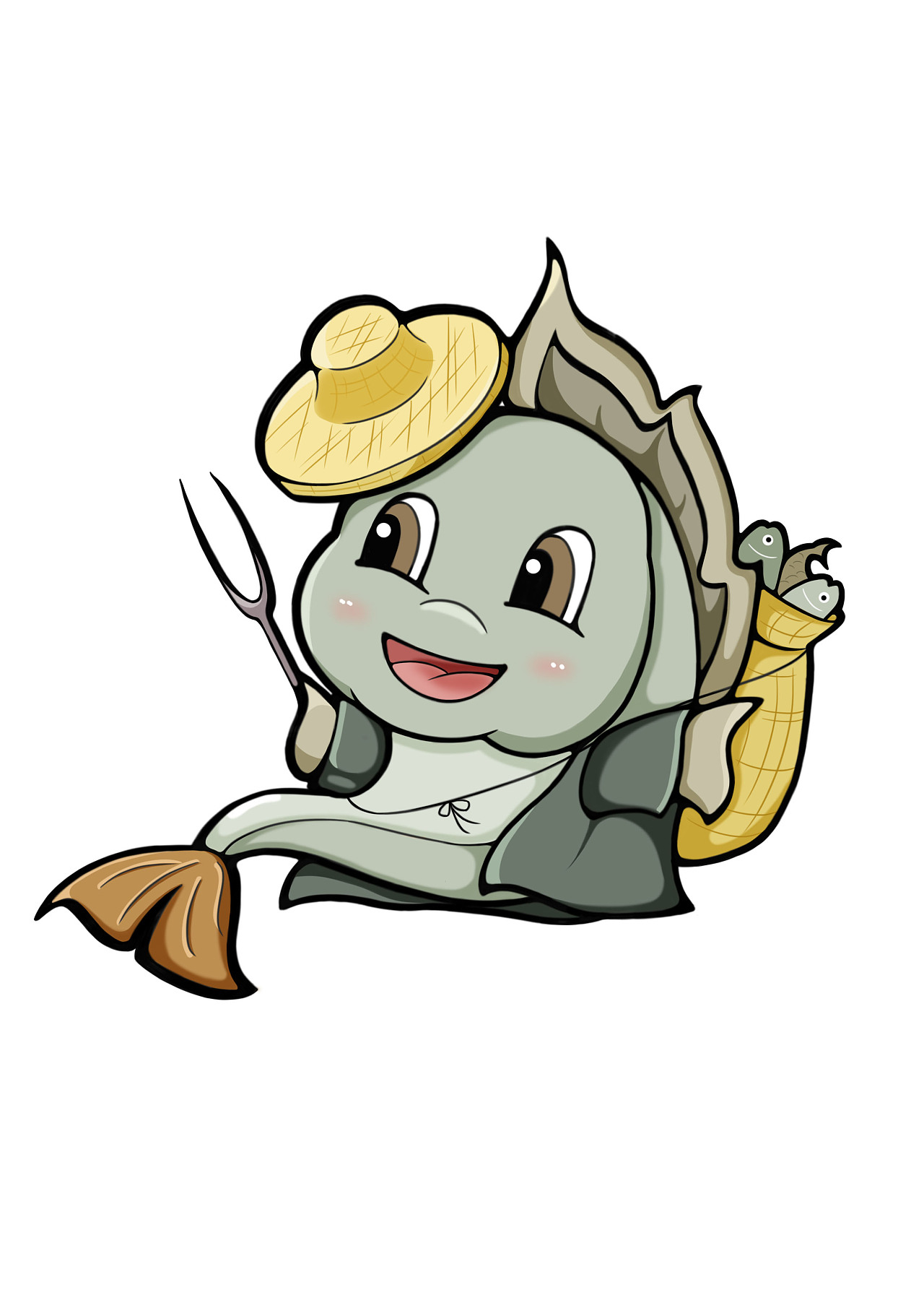 湖凸鲜吉祥物设计