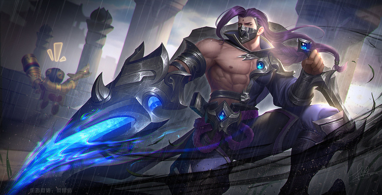 王者荣耀同人插画兰陵王原皮