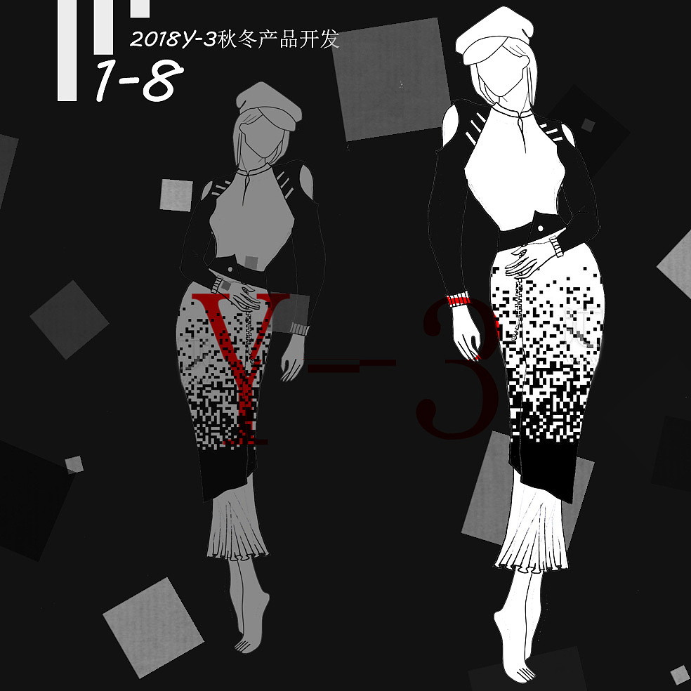 Y-3服装系列设计（图ZMTM0OTI1MDIw） - 休闲/流行服饰 - 站酷设计师YaYa鱼原创素材 - 站酷ZCOOL