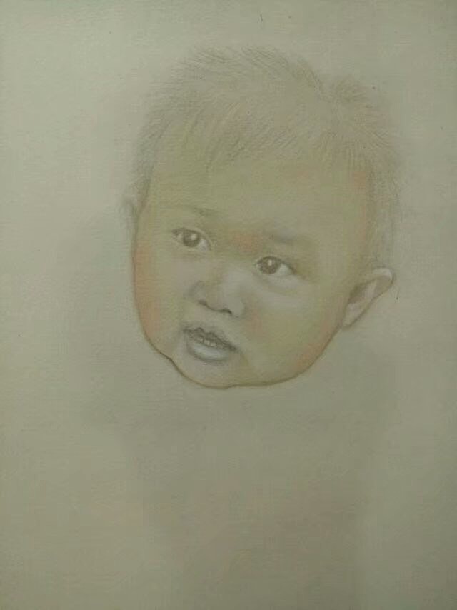 接电话的萌娃（图ZMTE3NjU0MzY0） - 绘画 - 站酷设计师李胜仁原创素材 - 站酷ZCOOL