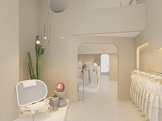 高级简约服装店