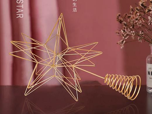 圣诞金属树顶星详情页