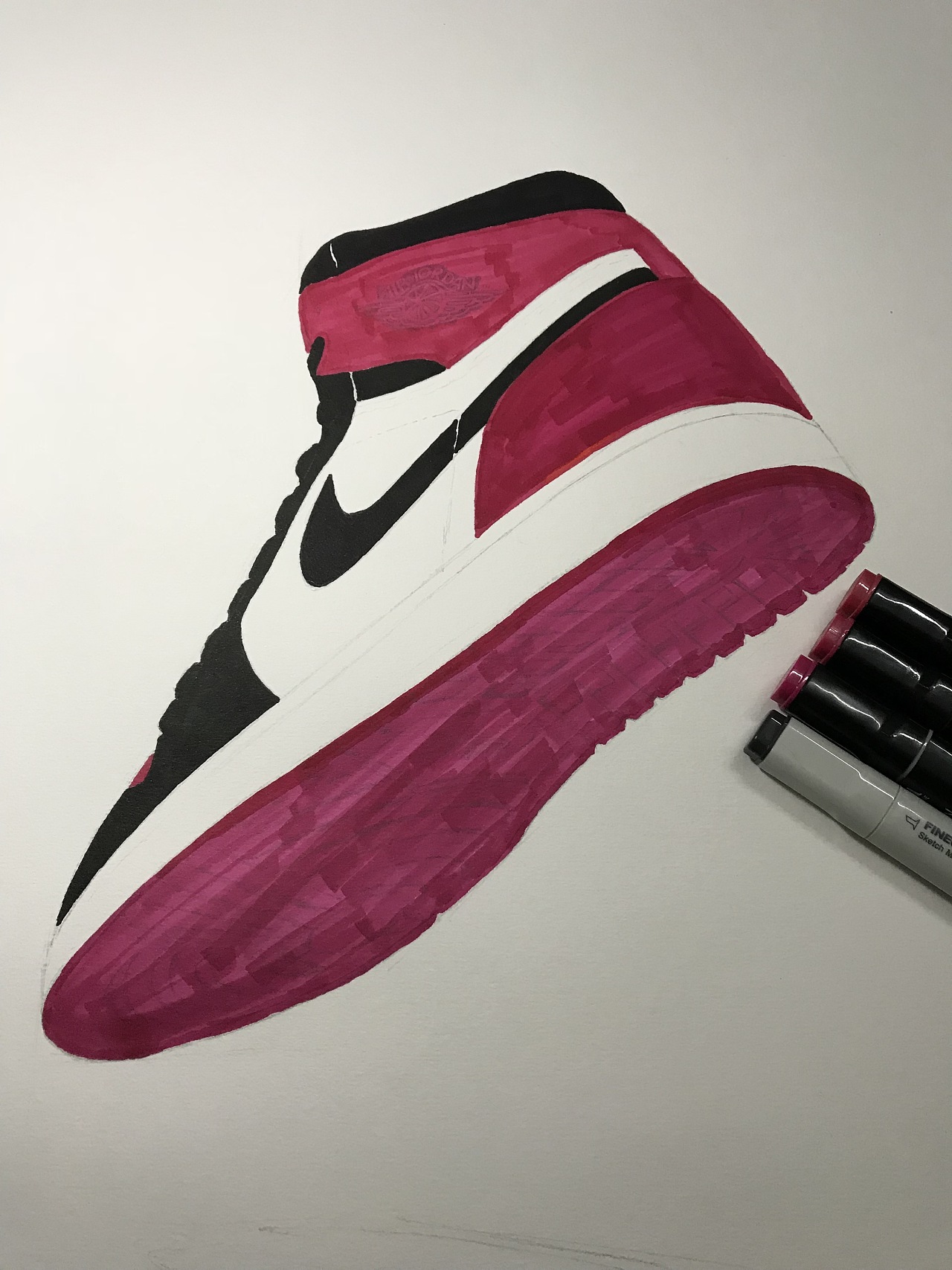 aj 1|纯艺术|绘画|peter_zhong - 原创作品 - 站酷 (zcool)