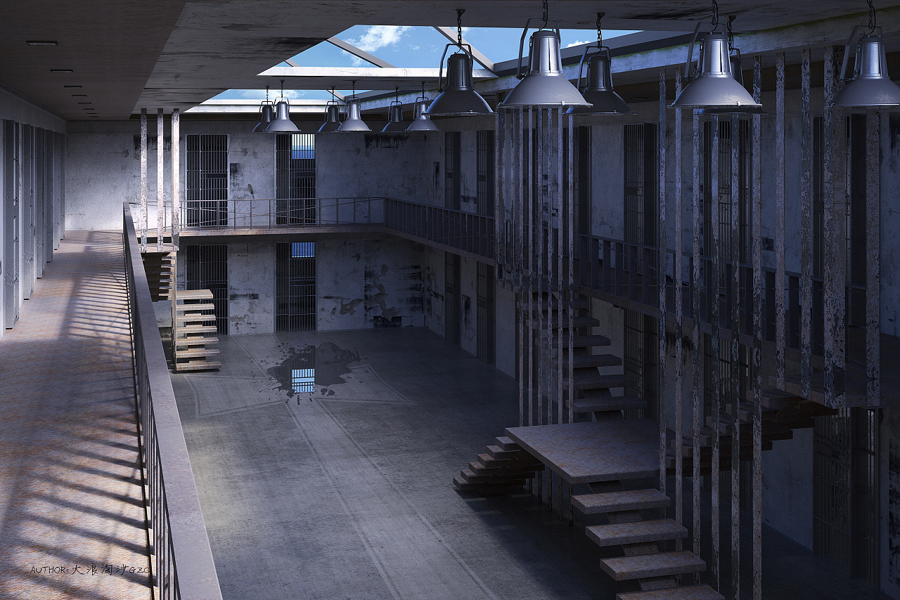 监牢|三维|场景|大浪淘沙gzc - 原创作品 - 站酷 (zcool)
