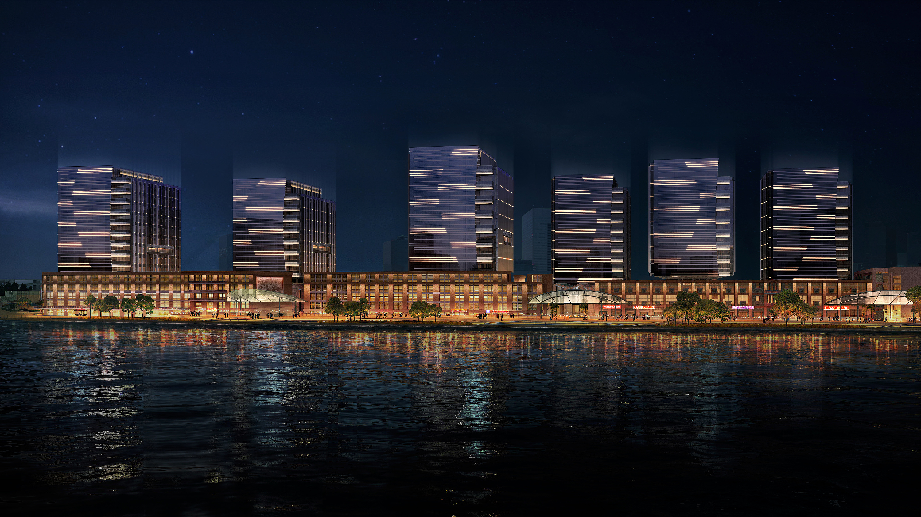 滨江夜景效果 (方案篇)