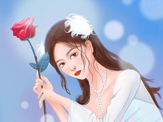 少女头像绘制
