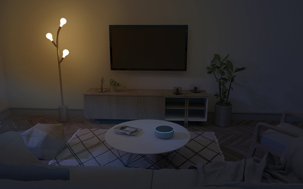 keyshot室内-夜晚灯光渲染