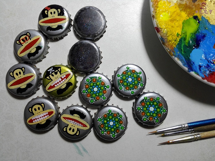 啤酒瓶盖之星空