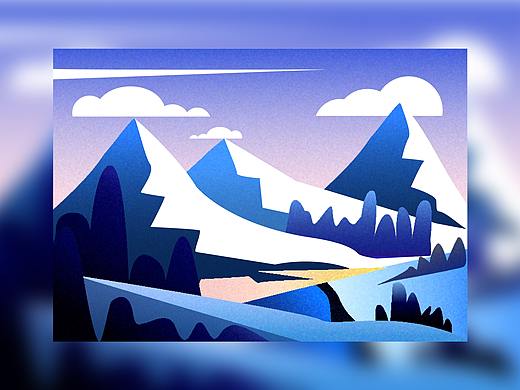 矢量插画噪点效果临摹