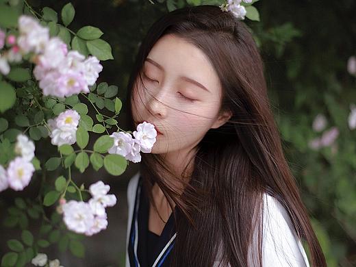 初夏蔷薇少女JK日系写真