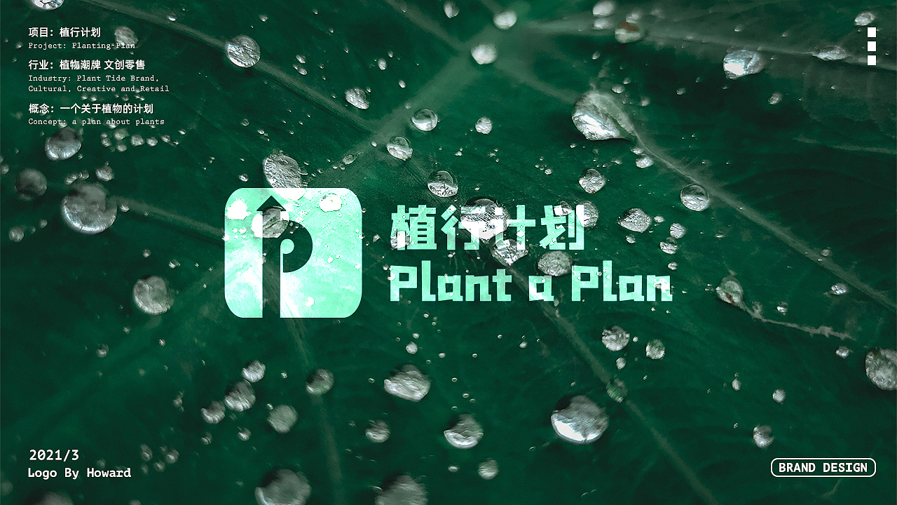 《Plant a Plan 植行计划》标志形象设计