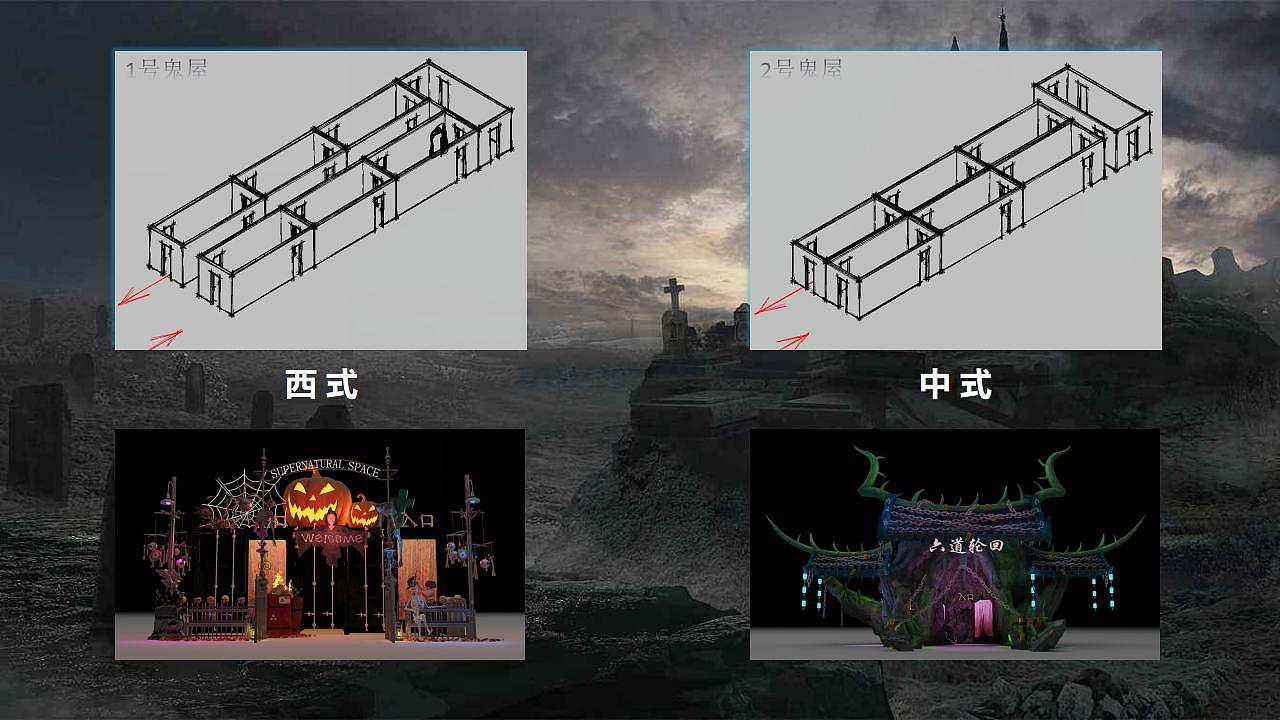 举报28分享原创作品空间商业空间设计鬼屋门头万圣节huawei60y一kevin