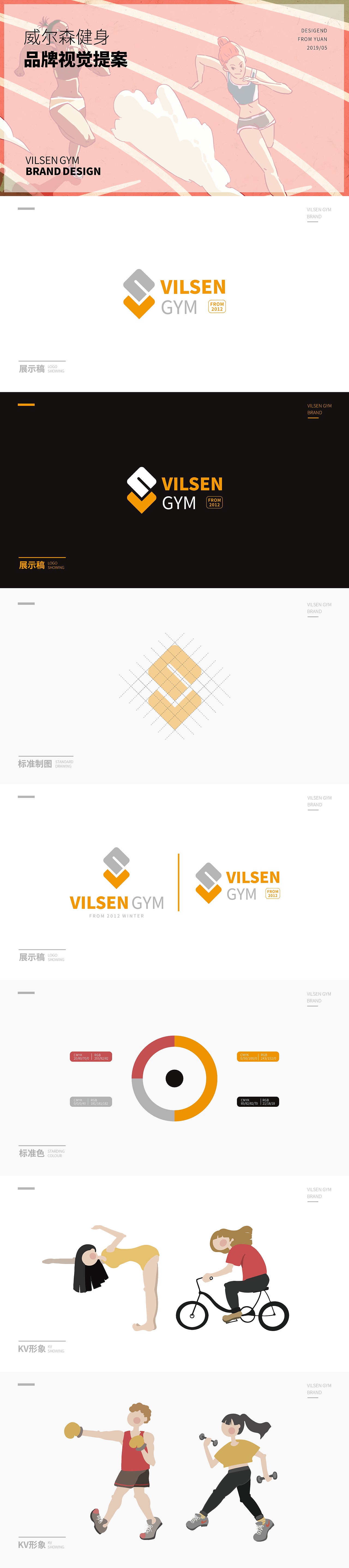 VILSEN GYM视觉设计（图ZMTYwNzIzMTM2） - 品牌 - 站酷设计师苑嘿嘿原创素材 - 站酷ZCOOL