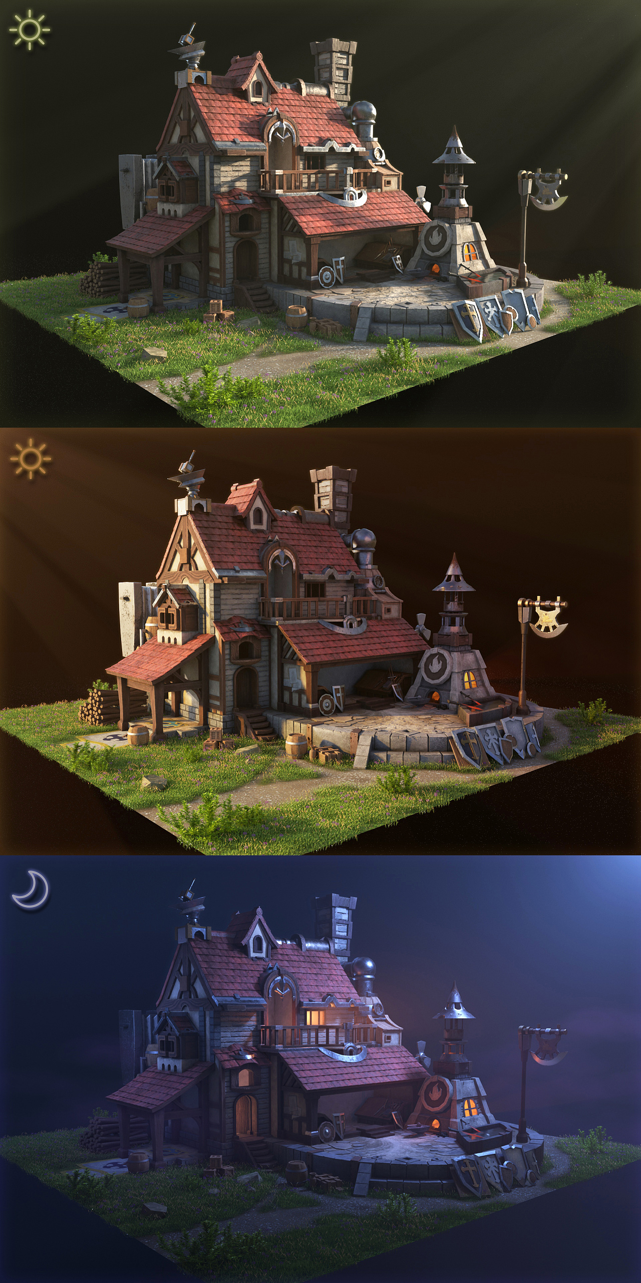 房屋模型(影视渲染)|三维|场景|海蛞蝓 - 原创作品 - 站酷 (zcool)