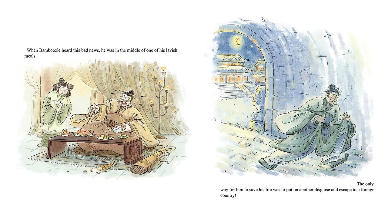图书《Chinese Folktales 》插图部分（图ZMjg2NTAyNTI4） - 商业插画 - 站酷设计师木屿熙Muyuxi原创素材 - 站酷ZCOOL