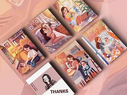 母亲节主题插画【努力做一个很棒的妈妈系列】