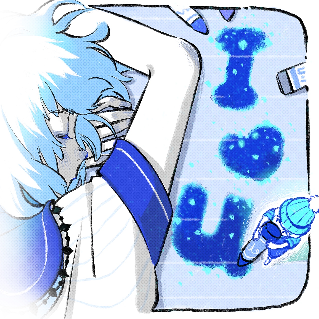 blue并不冷（图ZMjY4NTc5NDAw） - 绘本 - 站酷设计师Babycherry十八原创素材 - 站酷ZCOOL