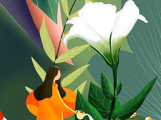 植树节插画