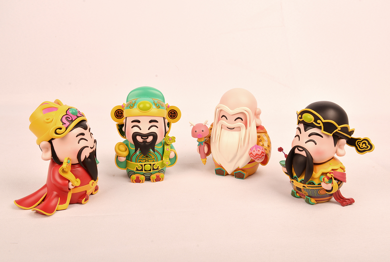 “福禄寿喜”齐聚（图ZMTA1ODIwODky） - 商业插画 - 站酷设计师灌木文化_原创素材 - 站酷ZCOOL