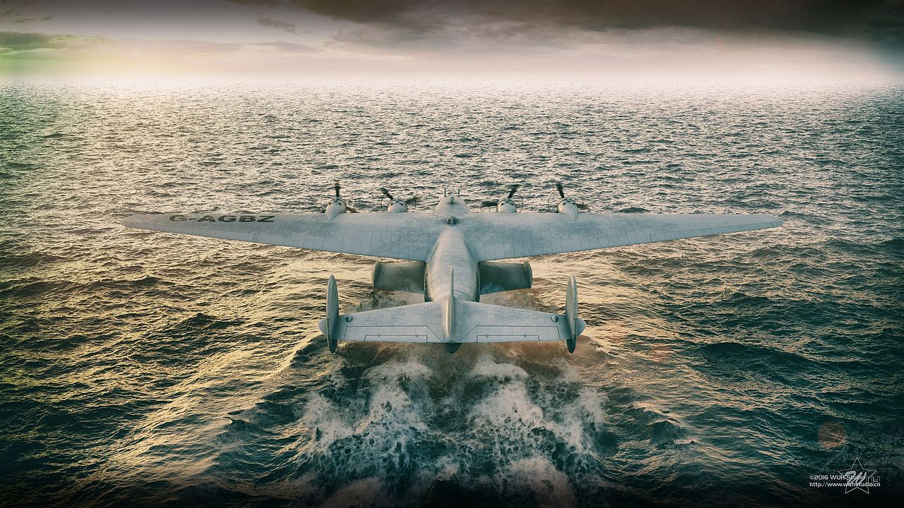 英国海外航空波音314远程水上客机g-agbz|三维|机械/交通|_wuh__原创