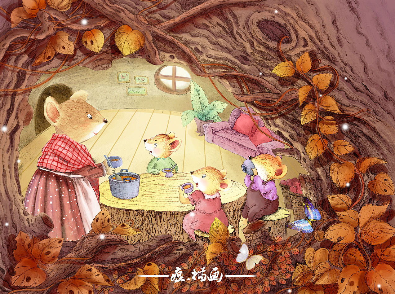 2019年插画作品总结（2）（图ZMTkwNTYwODgw） - 儿童插画 - 站酷设计师插画师痕原创素材 - 站酷ZCOOL