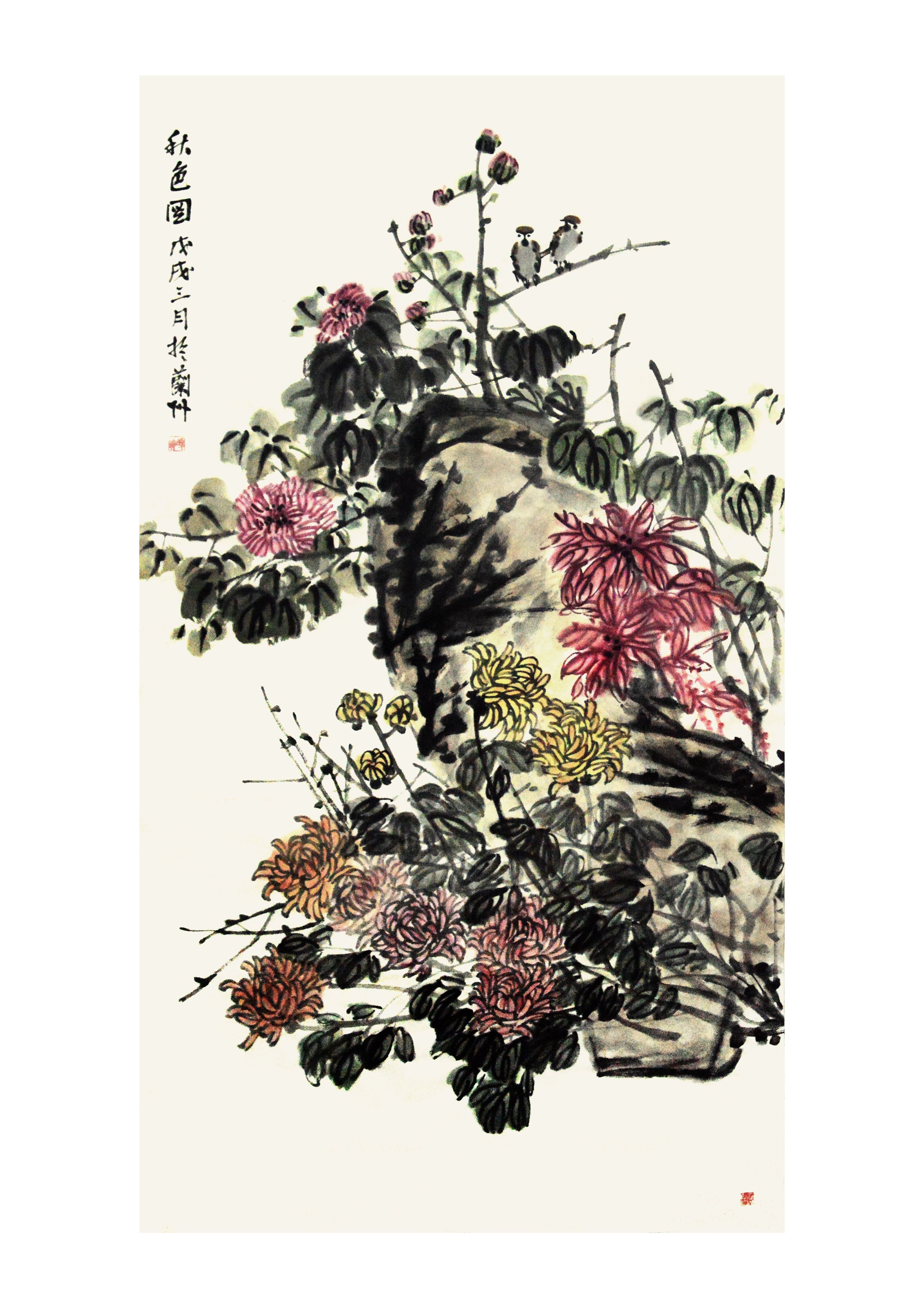 写意花鸟四六尺|纯艺术|国画|杨晓峰 - 原创作品 - 站酷 (zcool)