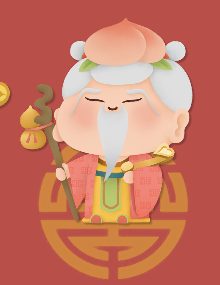 胖脸吉祥~福禄寿喜（图ZMTQ2MjE1MTky） - 创作习作 - 站酷设计师焦响乐原创素材 - 站酷ZCOOL