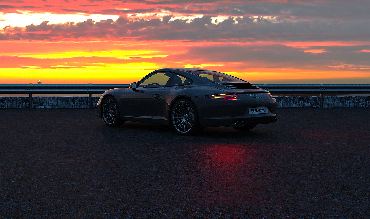 3d max vray汽车渲染