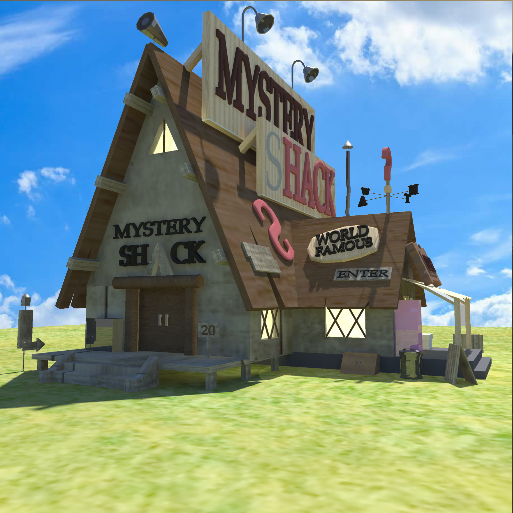 《怪诞小镇》的小屋