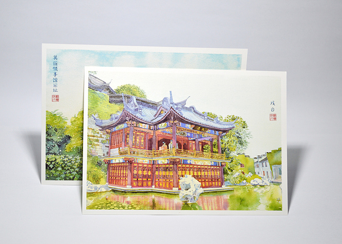 手绘城市系列——《西津渡》_阿骨aoki-站酷zcool