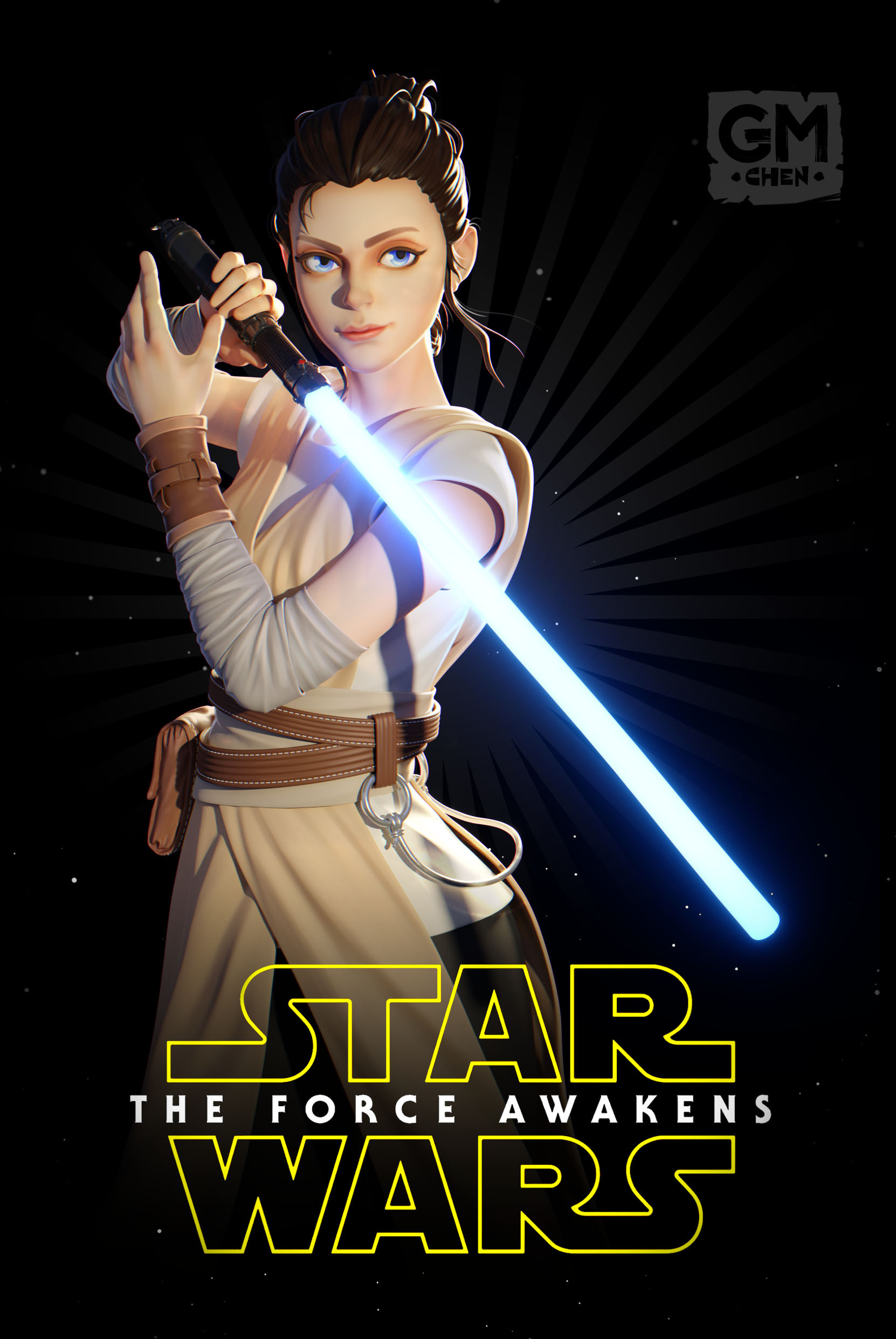 星球大战-蕾伊|三维|人物/生物|gmchen_ - 原创作品 - 站酷 (zcool)