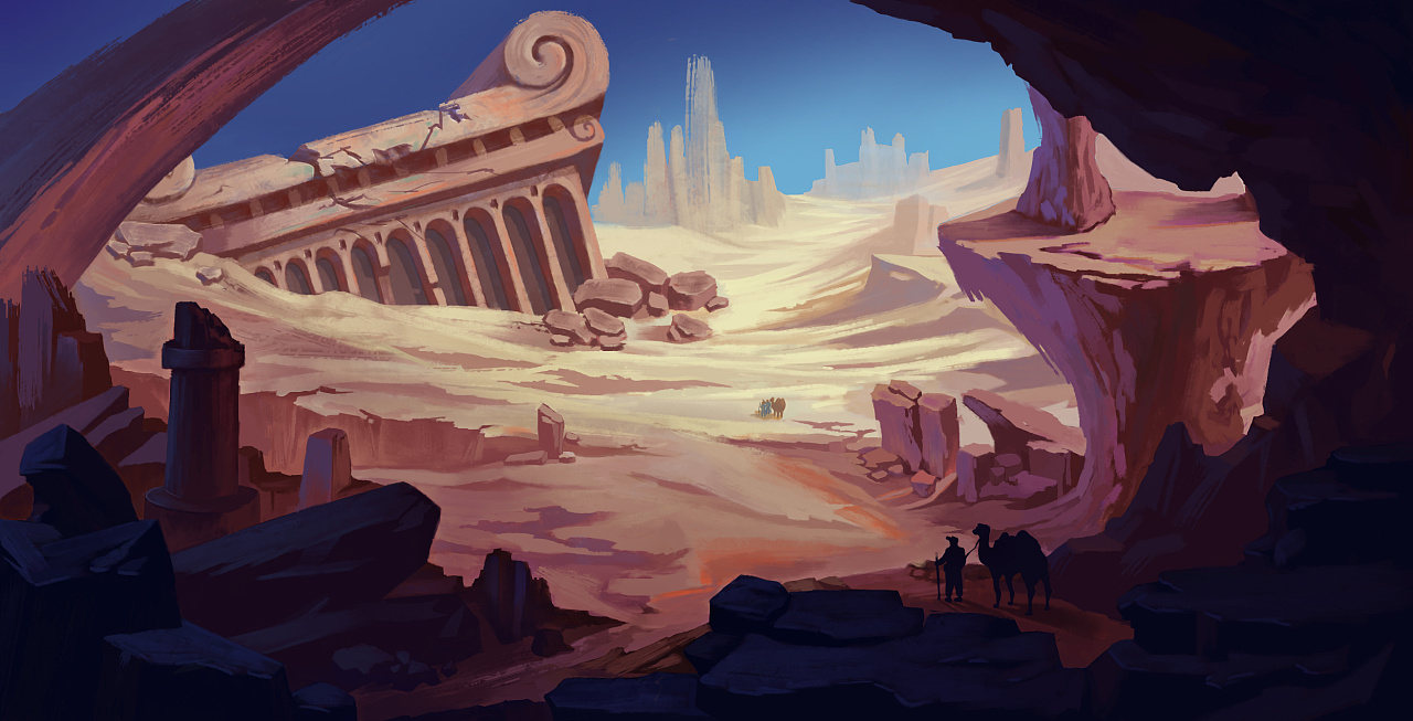 【失落的文明】影视概念培训|插画|游戏原画|m信子老师 - 原创作品