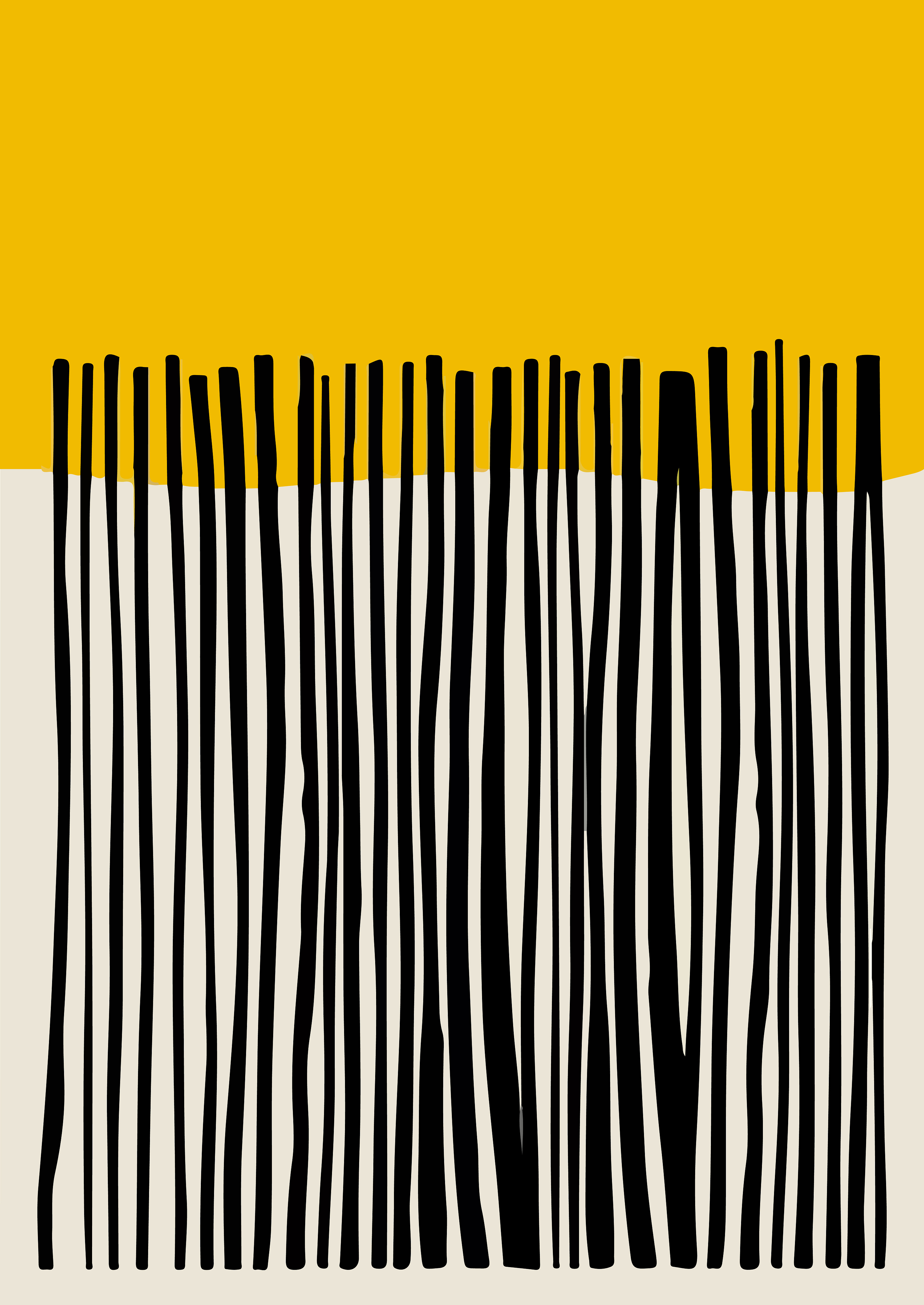 几何线条抽象手绘插画