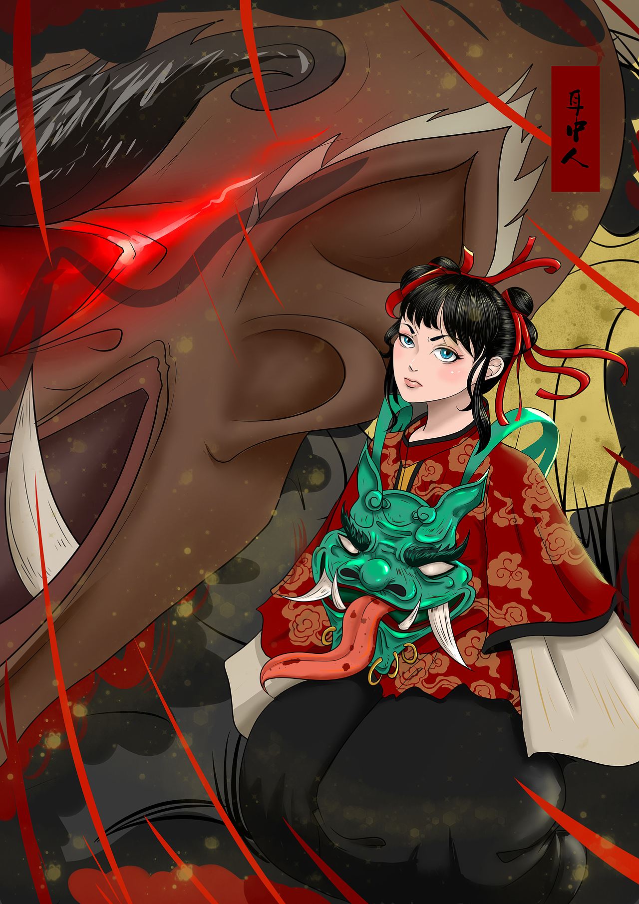 聊斋系列插画（图ZMTIzNTMwMDAw） - 创作习作 - 站酷设计师一颗大肥豆原创素材 - 站酷ZCOOL