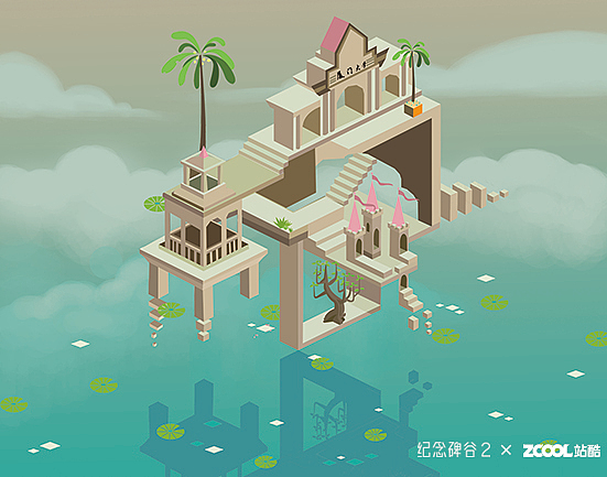 纪念碑谷之下面（图ZOTc1NzIxMzY=） - 商业插画 - 站酷设计师溪影原创素材 - 站酷ZCOOL
