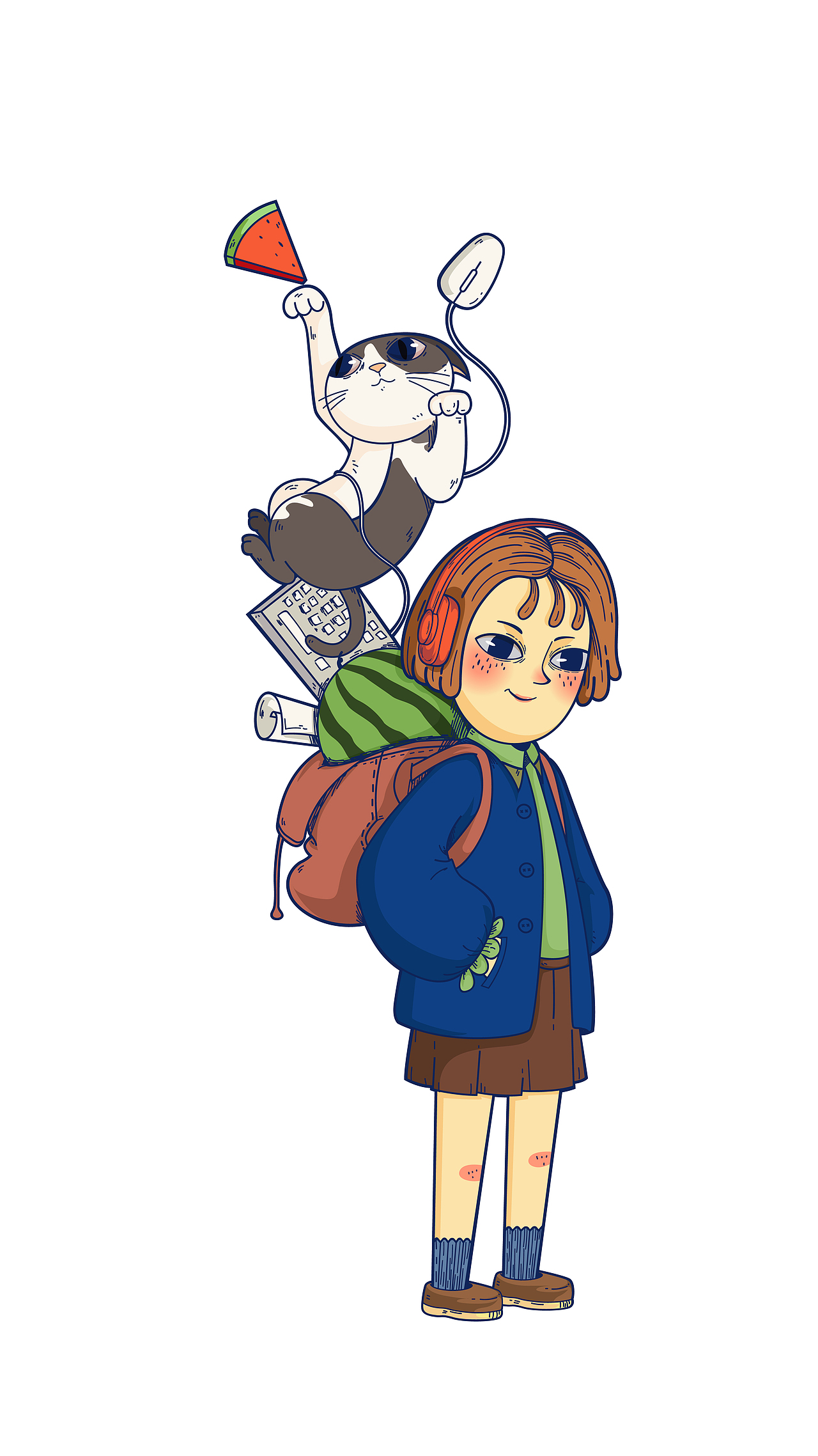 可爱的你们（图ZMTY3MTA0OTE2） - 艺术插画 - 站酷设计师巴谷君原创素材 - 站酷ZCOOL